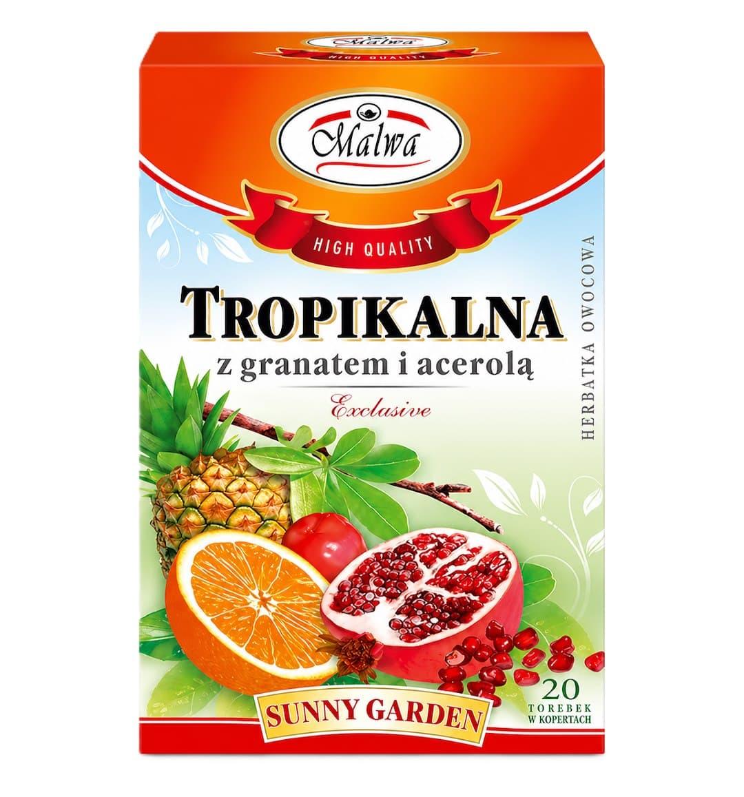 Malwa - Tropical Tea With Pomegranate And Acerola - 20 x 2g