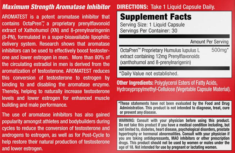MuscleMeds - Aromatest - 30 Liquid Caps