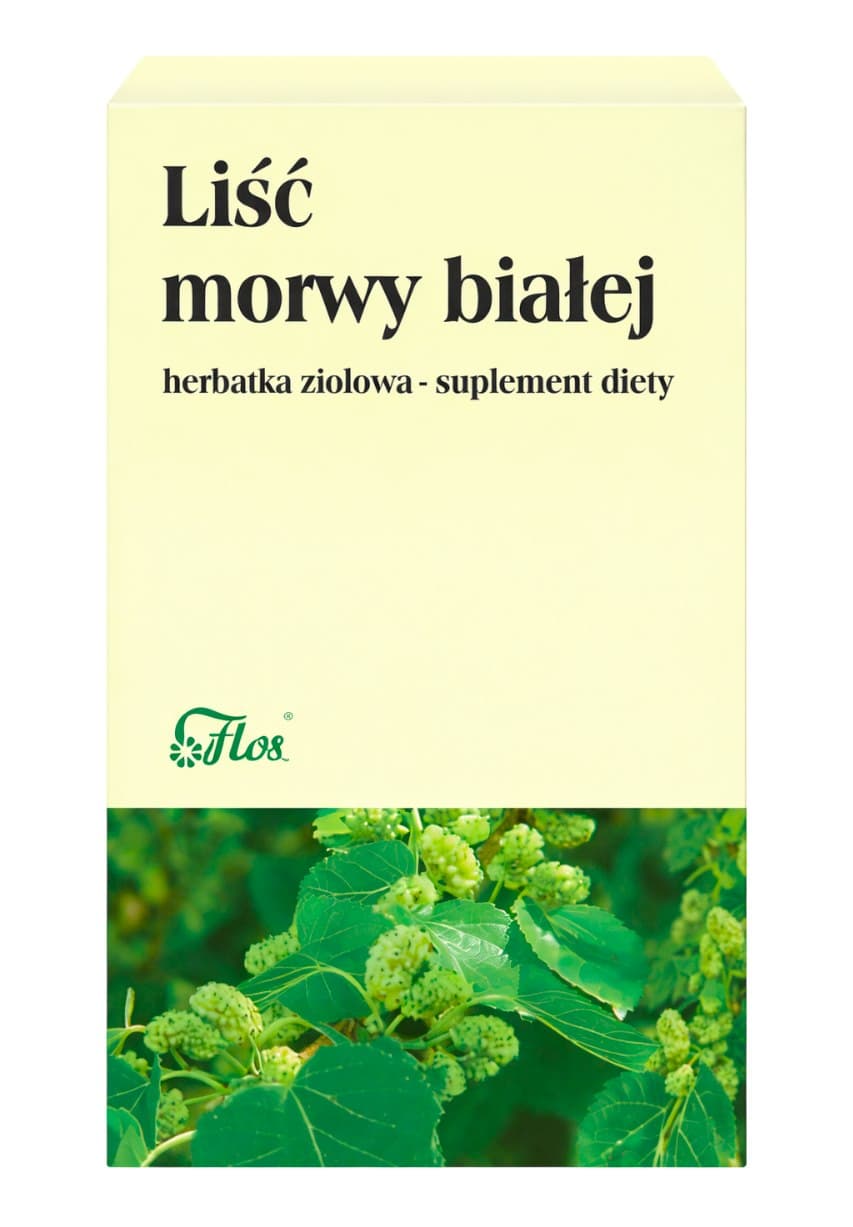 Flos - White Mulberry Leaf 20*2g – Flos förpackning
