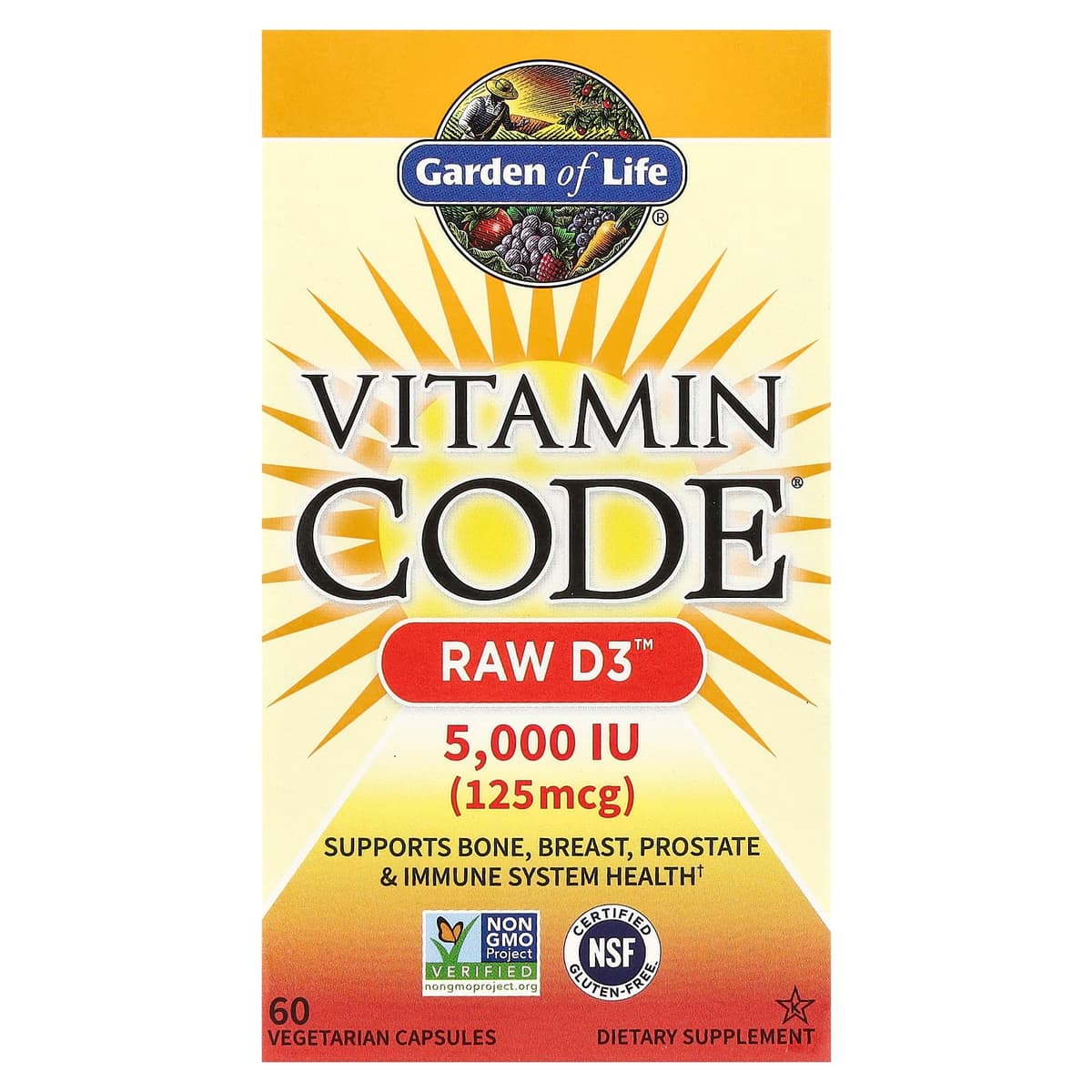 Garden Of Life - Vitamin Code Raw D3 - 60 Vcaps