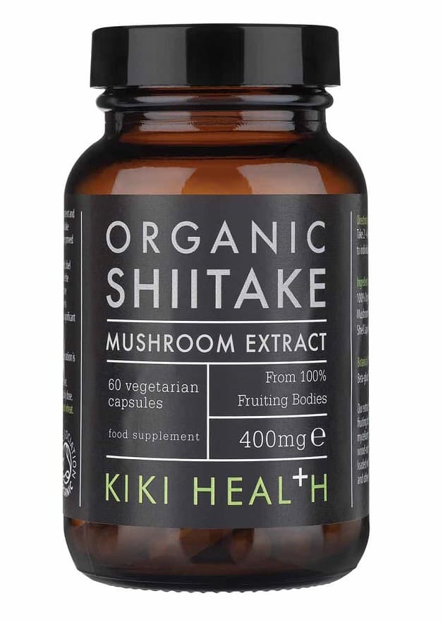 KIKI Health - Shiitake Extract - 400mg, 60 Vcaps – Kiki Health förpackning