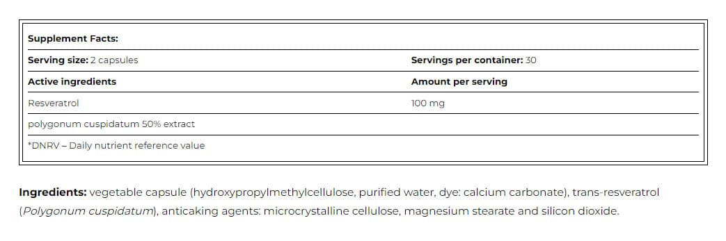 Amix - Pure Resveratrol Anti-Ox - 60 Vege-Caps