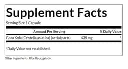 Swanson - Full Spectrum Gotu Kola, 435mg - 60 Caps