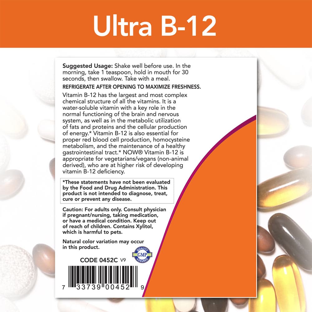 NOW Foods - Vitamin B-12 Ultra Liquid - 118ml