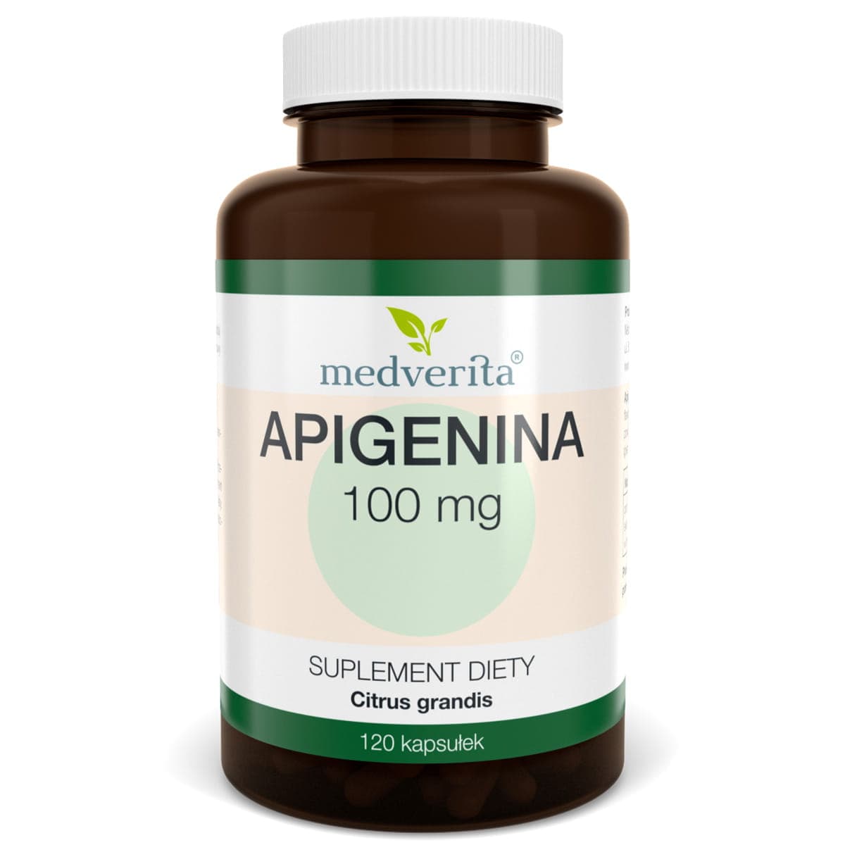 Medverita - Apigenina - 120 Caps – Medverita förpackning