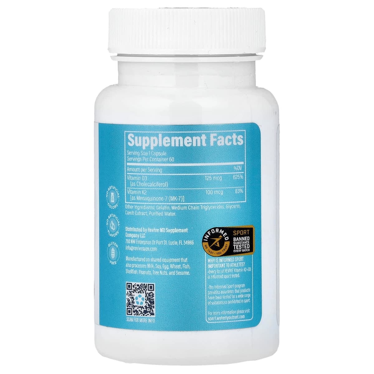 Revive - Vitamins K2 & D3 - 60 Vcaps