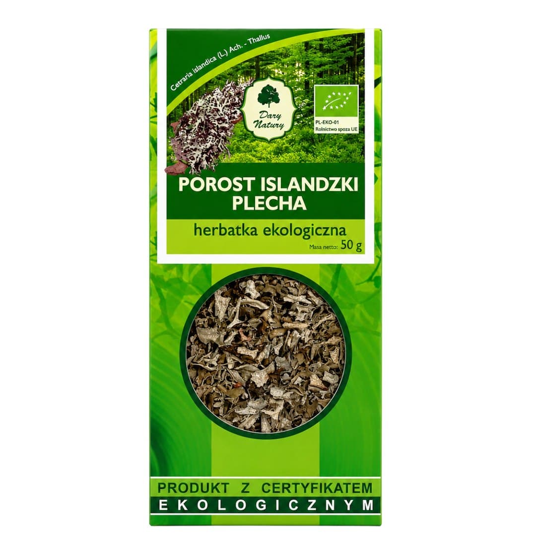 Dary Natury - Icelandic Moss - 50g – Dary Natury förpackning