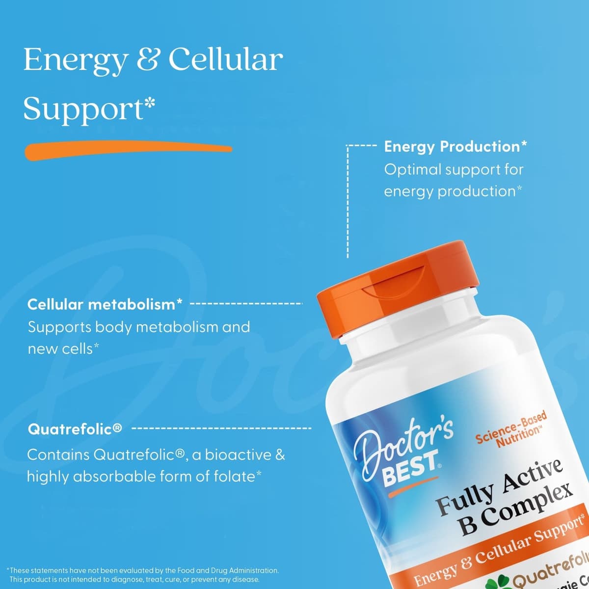 Doctor's Best - Fully Active B Complex - 60 Kapsler