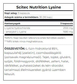 Scitec Nutrition - Lysin - 90 Gelatinekapsler