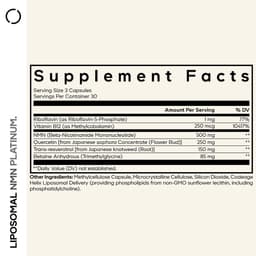 Codeage Liposomal NMN Platinum - 90 Vcaps - 90 Vegetabilske Kapsler