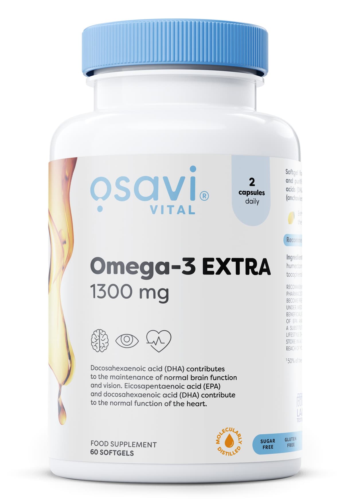 Osavi - Omega-3 Extra Molecularly Distilled – Osavi förpackning