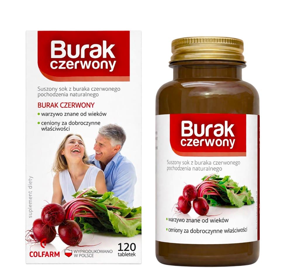 Colfarm - Red Beet - 120 Tablets – Colfarm förpackning