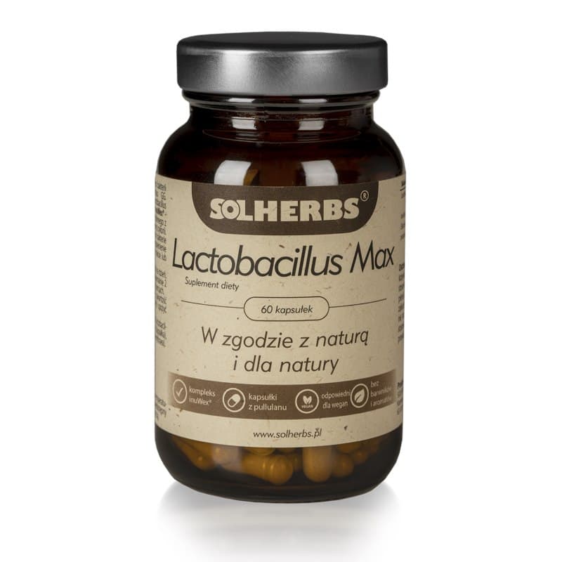 Solherbs - Lactobacillus Max - 60 Caps – Solherbs förpackning