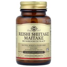 Solgar - Reishi, Shiitake, Maitake Mushroom Extract - 30 Days - 50 Caps