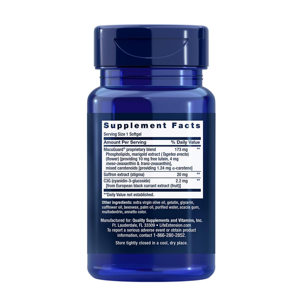 Life Extension - Macuguard Ocular Support With Saffron - 60 Sgels