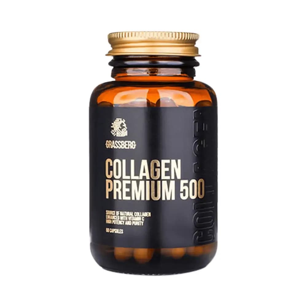 Grassberg - Collagen Premium 500 - Unflavoured - 60 capsules