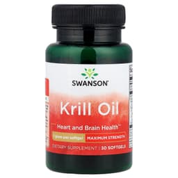 Swanson - Krill Oil Heart And Brain Health Maximum Strength - 30 Sgels