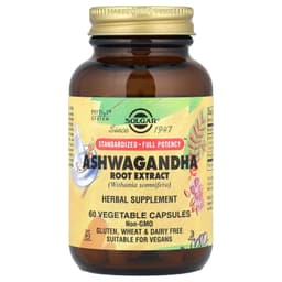Solgar - Ashwagandha rod ekstrakt - 60 kapsler
