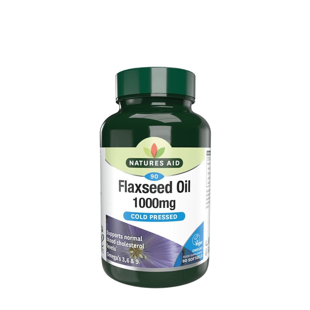 Natures Aid - Flaxseed Oil - 90 Sgels