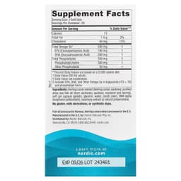 Nordic Naturals - Omega-3 Fosfolipidit - 500 mg - 60 Kapselia