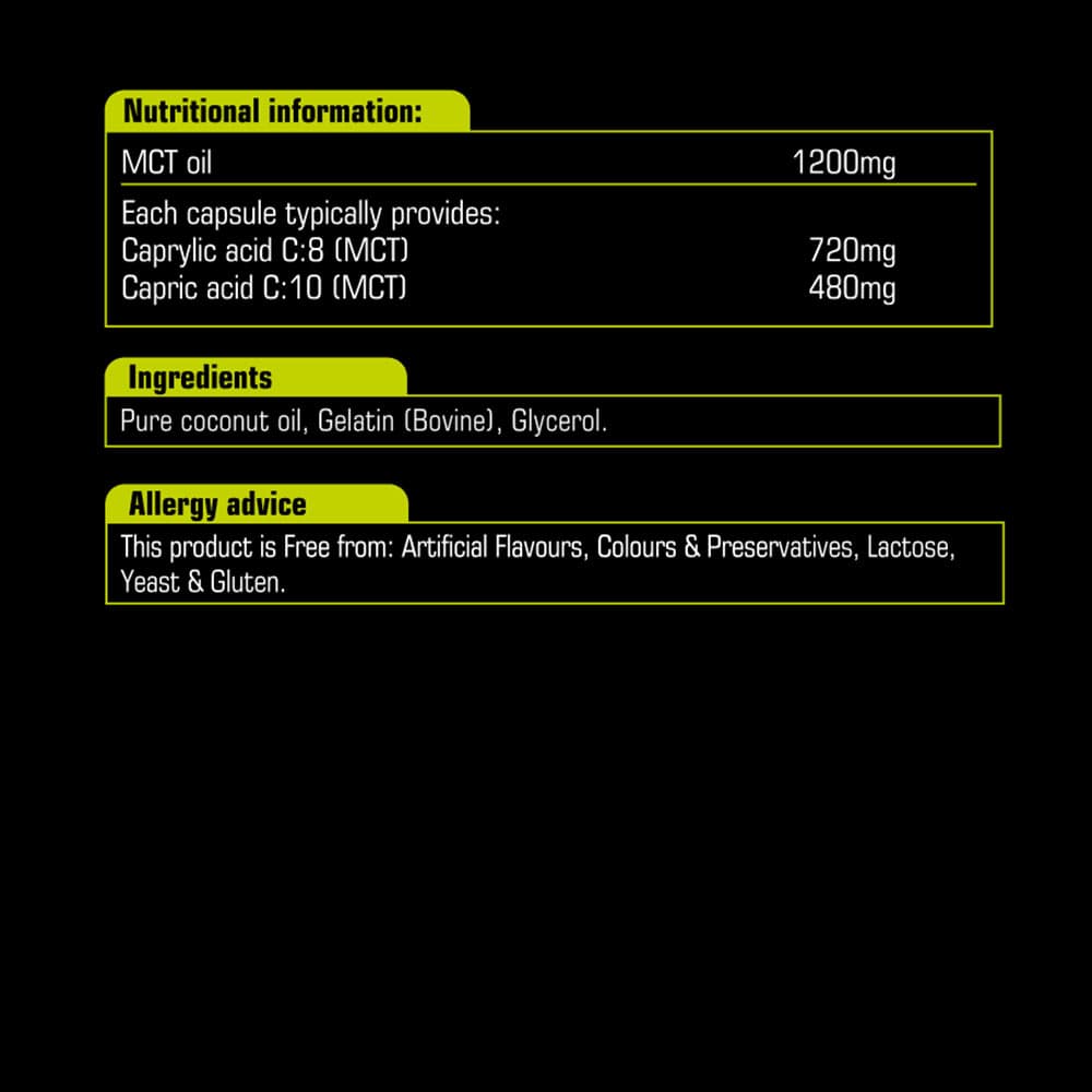 Nature's Aid - MCT Oil Caps - 120 Capsules