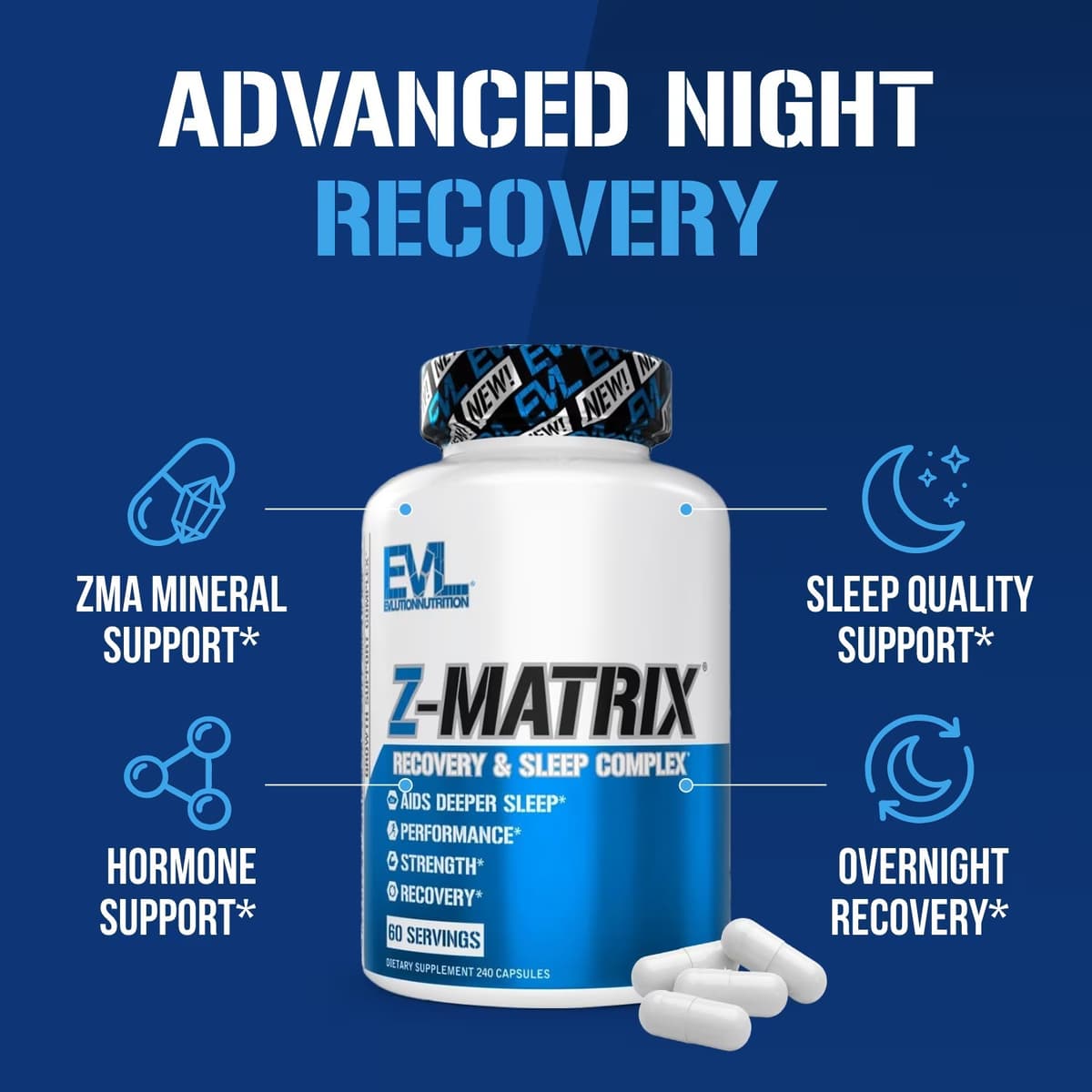 Evlution Nutrition - Z-Matrix - 240 Caps
