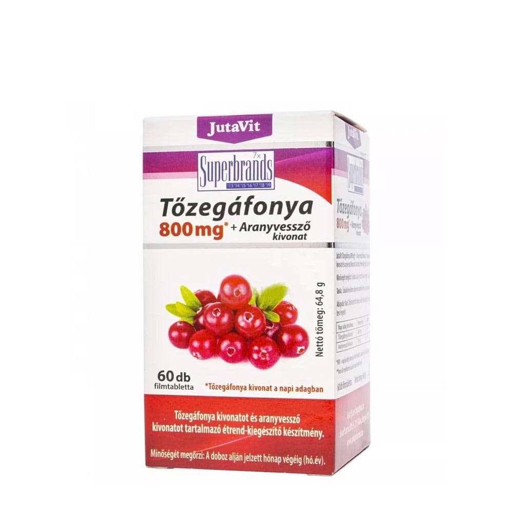 Jutavit - Cranberry 800mg + Goldenrod Extract – Jutavit förpackning