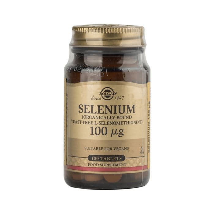 Solgar Selenium Yeast Free 100mcg 100 Tabs – Solgar förpackning