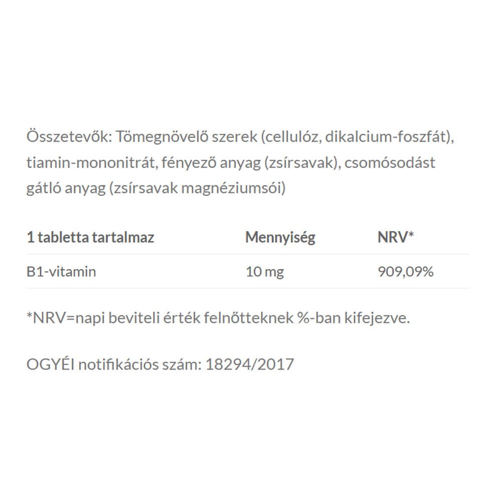 Jutavit - Vitamin B1 - 60 Tabs