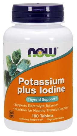 NOW Foods - Potassium Plus Iodine - 180 Tabs