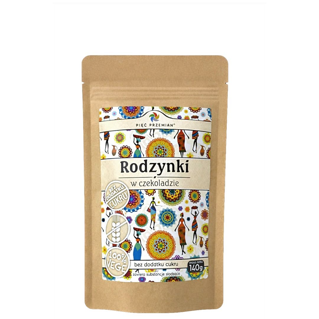 Pięć Przemian - Rodzynki W Czekoladzie (Raisins In Sugar-Free Chocolate) - 140g