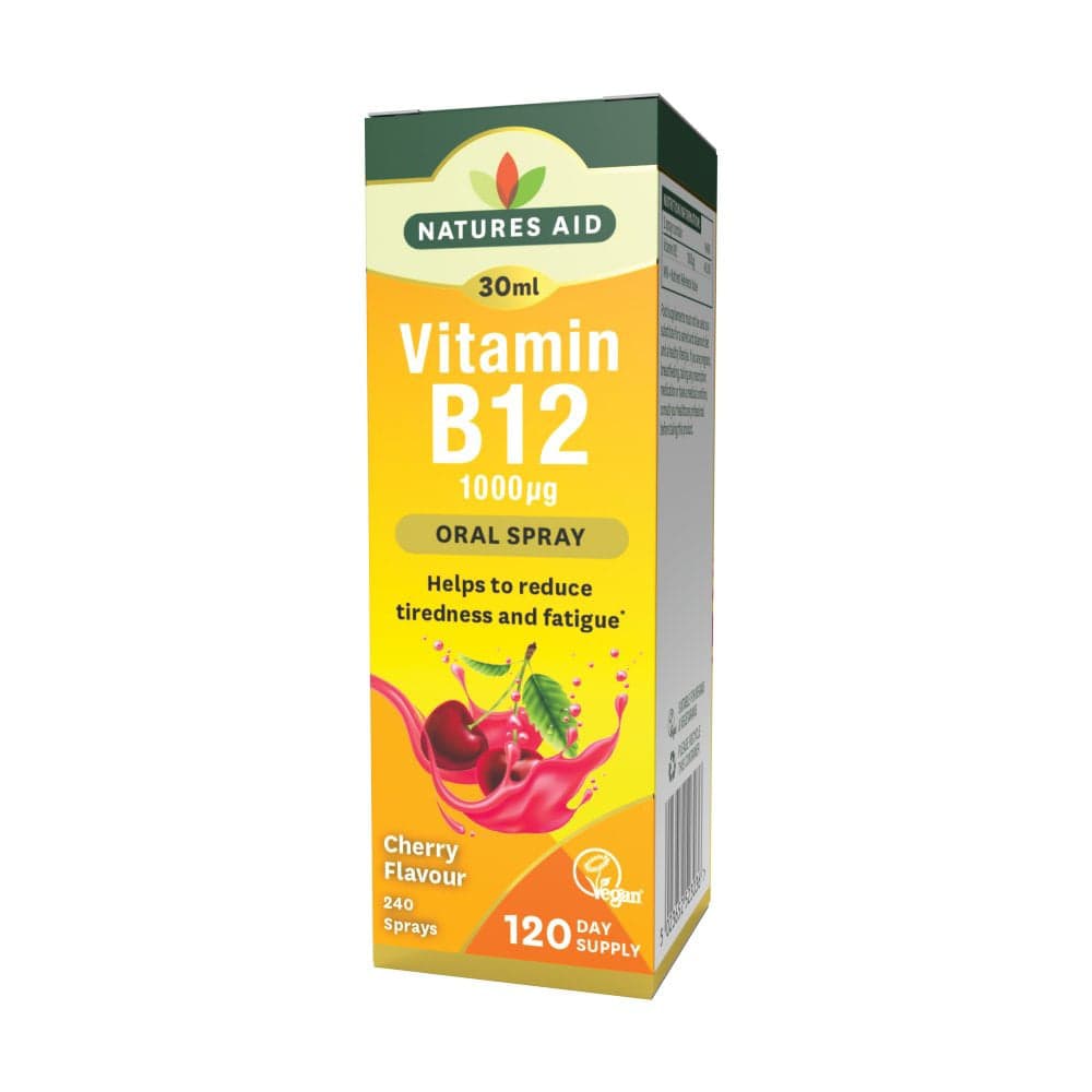 Nature's Aid - Vitamin B12 Daily Oral Spray (Cherry - 30ml)
