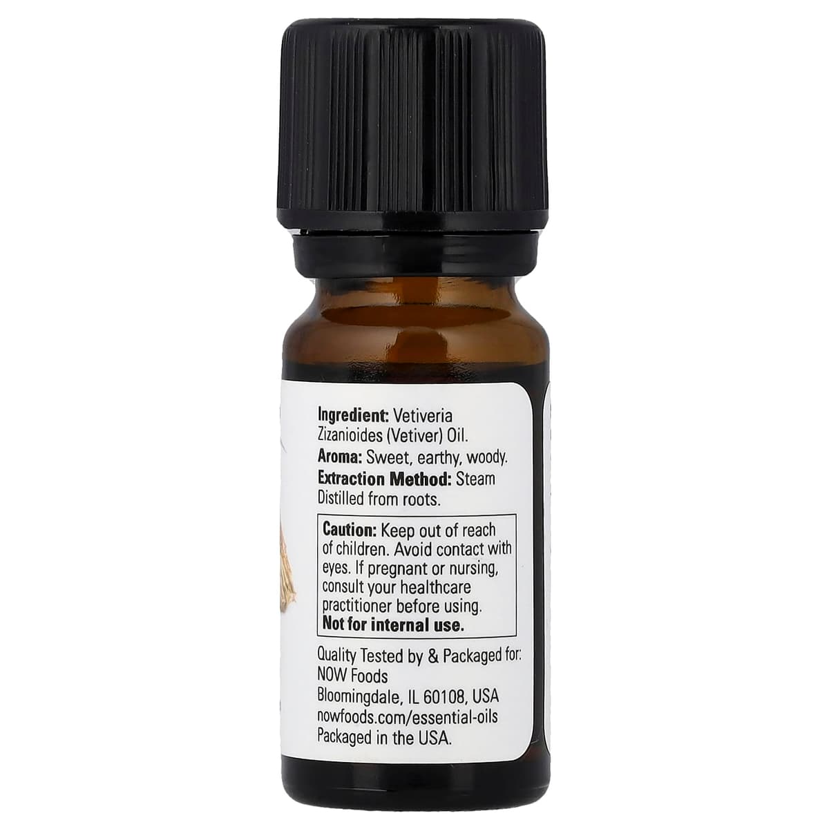 NOW Foods - Eetteriöljy, Vetiveriöljy - 10ml