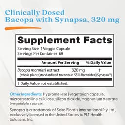 Doctor's Best - Bacopa with Synapsa - 60 Veggie Caps
