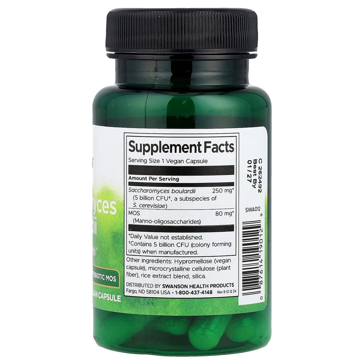 Swanson - Saccharomyces Boulardii - 30 Caps