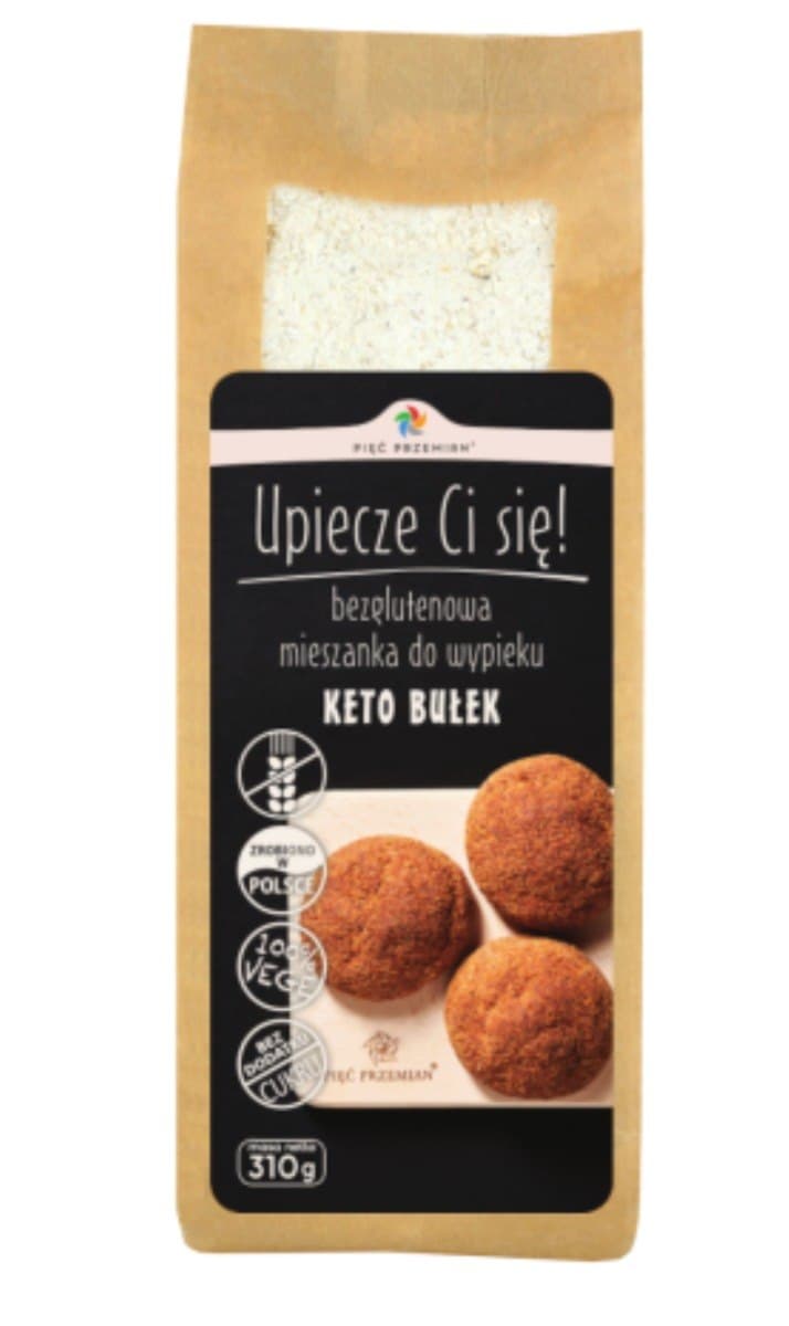 Pięć Przemian - Upieczę Ci Się! KETO Bułek (Ketogenic Bun Mix) - 310g