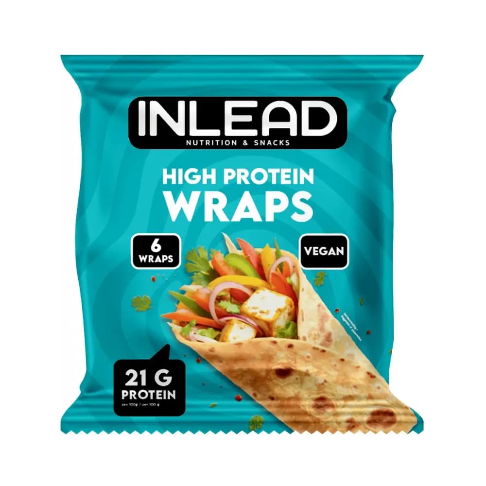 Inlead - High Protein Wraps - Unflavoured - 6 wraps – Inlead förpackning