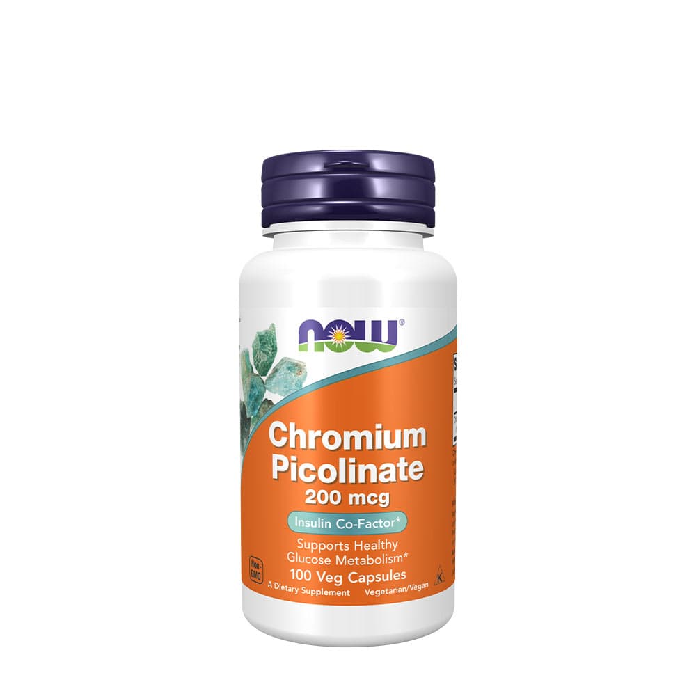 NOW Foods - Chromium Picolinate 200 mcg - 100 Vcaps