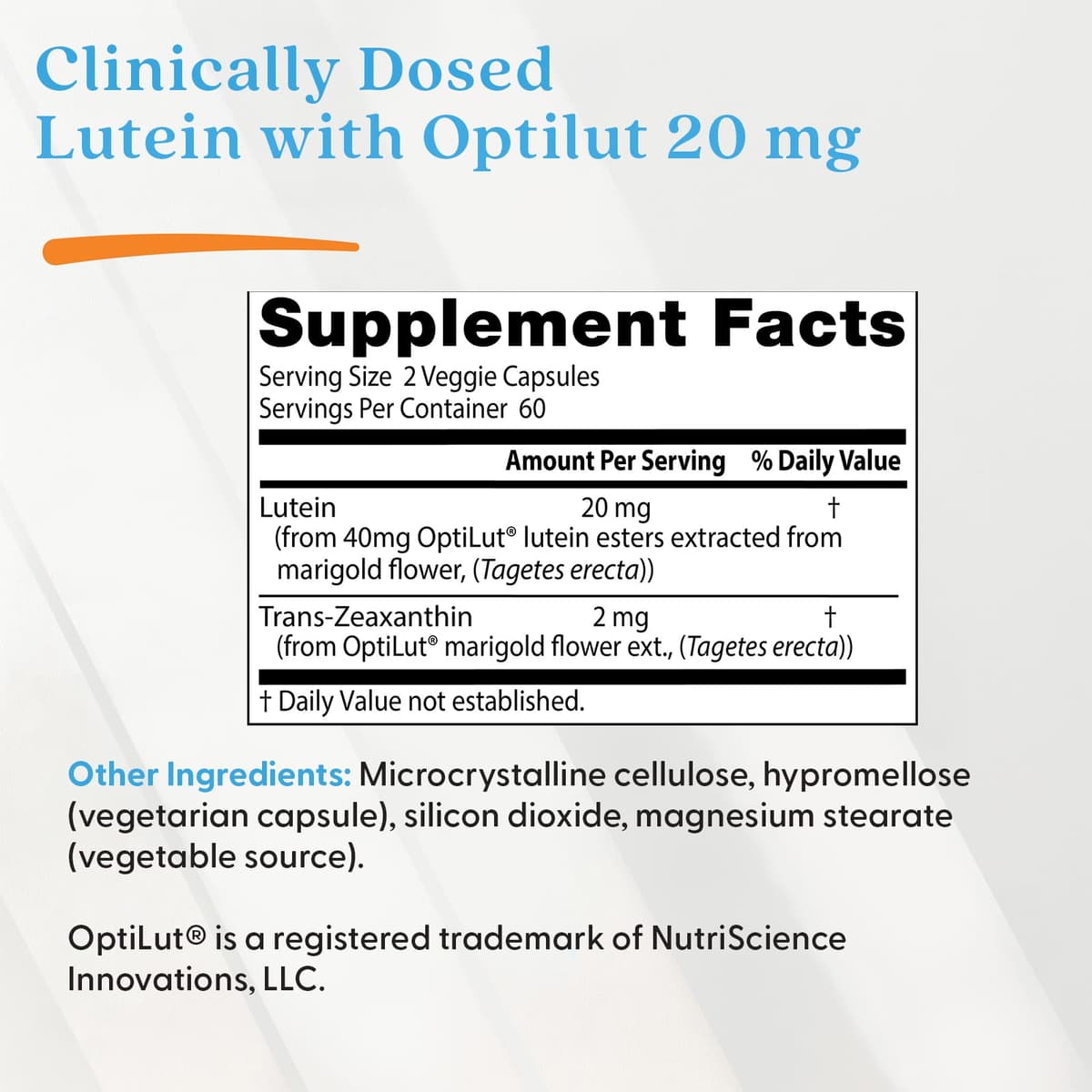 Doctor's Best - Lutein with OptiLut - 120 Veggie Caps