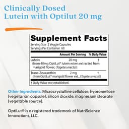 Doctor's Best - Lutein with OptiLut - 120 Veggie Caps