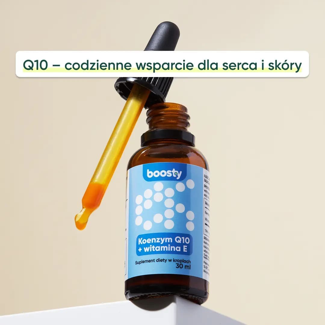 Boostyfoods - Koenzym Q10 och Vitamin E - 30 ml droppar – förpackning