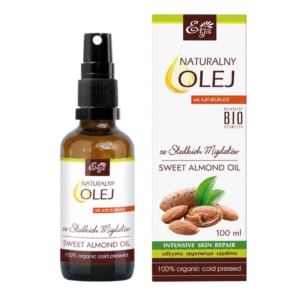 Etja - Organic Sweet Almond Oil 100ml – Etja förpackning