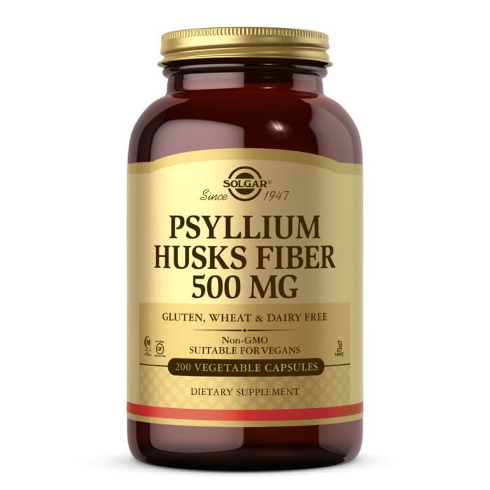 Solgar - Psyllium Husks Fiber - 200 Vegetable Capsules – Solgar förpackning