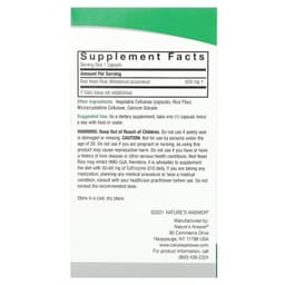 Nature's Answer - Red Yeast Rice - 90 Vegetarian Capsules