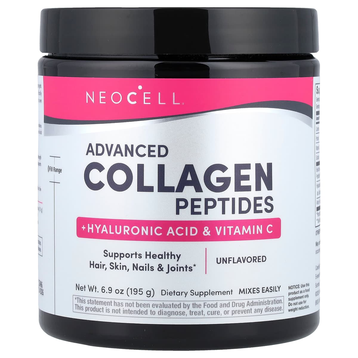 Neocell - Super Collagen Plus med Vitamin C & Hyaluronsyre - 195g – Neocell emballage