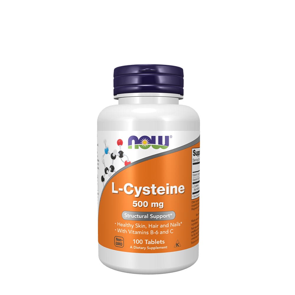 NOW Foods - L-Cysteine - Amino Acid Support 500mg - 100 Tablets
