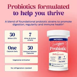 Enzymedica Subculture™ Probiotic For Daily Gut Health - 30 Caps