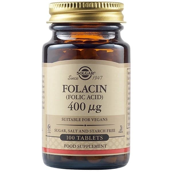 Solgar - Folacin (Folic Acid) - 100 Tabs – Solgar förpackning