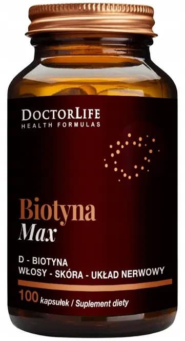 Doctor Life - Biotin Max - 100 Caps – Doctor Life förpackning