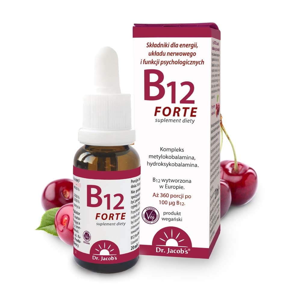 Dr. Jacob's - B12 Forte - 20 ml – Dr. Jacob's förpackning